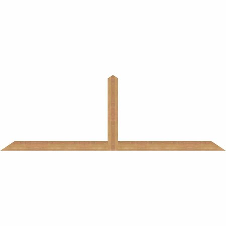 Ekena Millwork Portland Smooth Timber Gable Bracket, Western Red Cedar, 84"W x 28"H x 3 1/2"D x 3 1/2"F, 8/12 Pitch GBW084X28X0404POR00SWR
